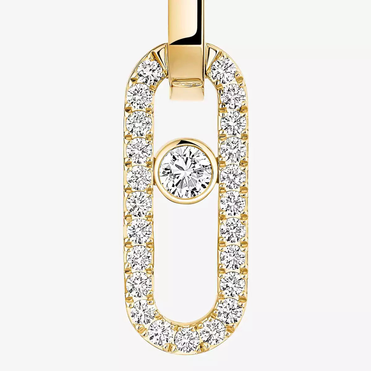 [Ornora Jewelry]Move Link Diamond Earrings