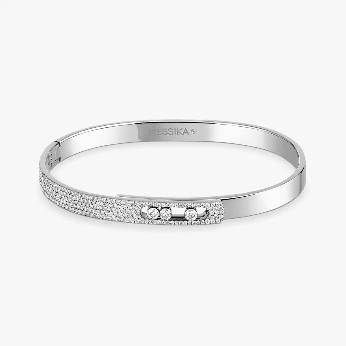 [Ornora Jewelry]Move Noa Rose Gold Pavé Diamond Bangle Bracelet