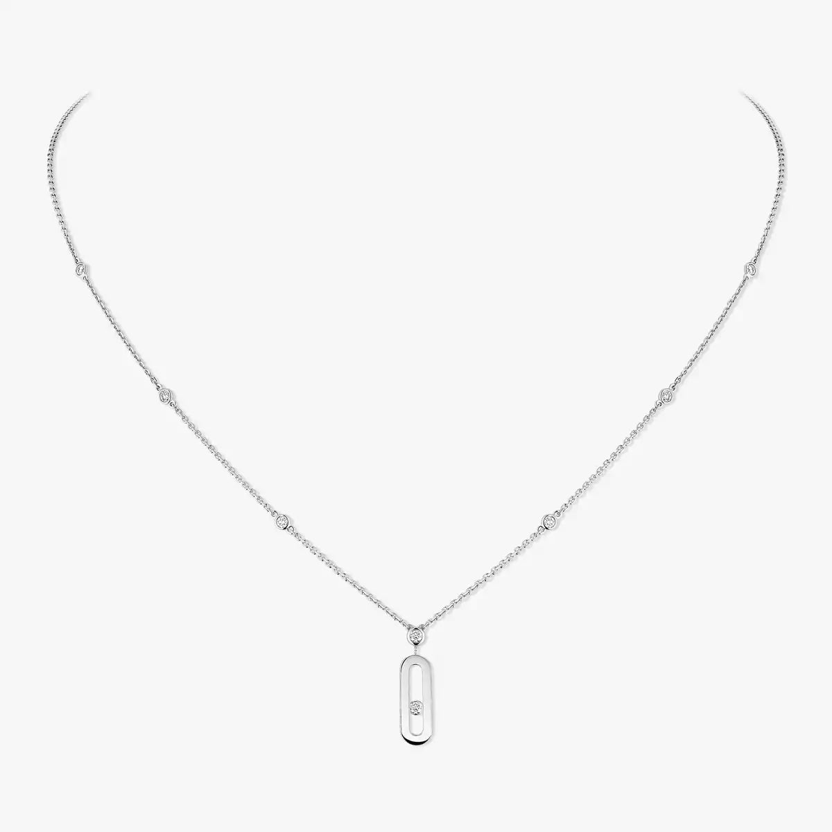 [Ornora Jewelry] Move Uno Gold Diamond Long Necklace