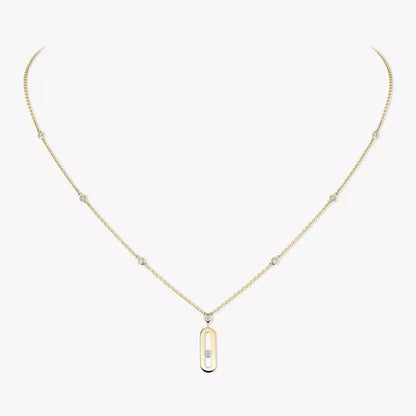 [Ornora Jewelry] Move Uno Gold Diamond Long Necklace