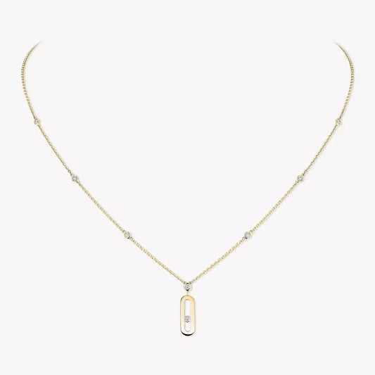 [Ornora Jewelry] Move Uno Gold Diamond Long Necklace