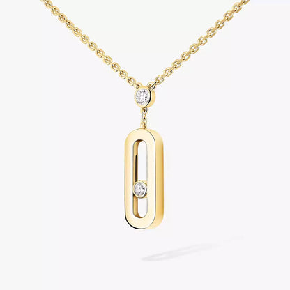 [Ornora Jewelry] Move Uno Gold Diamond Long Necklace