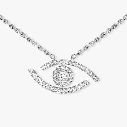 [Ornora Jewelry]Pave_ Diamond Necklace Lucky Eye