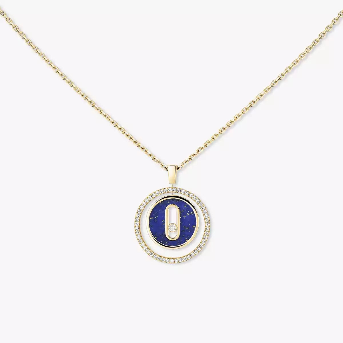 [Ornora Jewelry]Lucky Move Diamond Necklace in Rose Gold and White Mother-of-Pearl