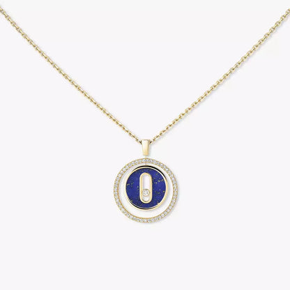 [Ornora Jewelry]Lucky Move Diamond Necklace in Rose Gold and White Mother-of-Pearl