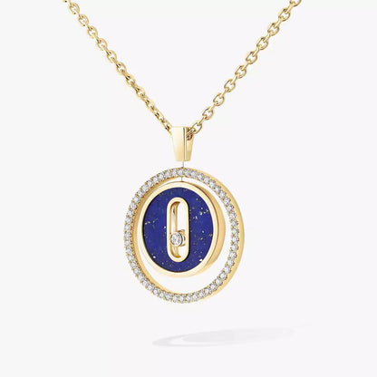 [Ornora Jewelry]Lucky Move Diamond Necklace in Rose Gold and White Mother-of-Pearl