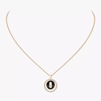 [Ornora Jewelry]Lucky Move Diamond Necklace in Rose Gold and White Mother-of-Pearl