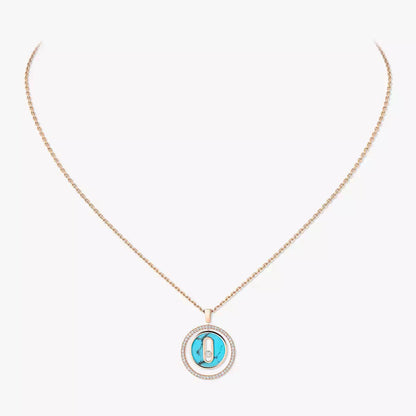 [Ornora Jewelry]Lucky Move Diamond Necklace in Rose Gold and White Mother-of-Pearl