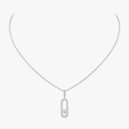 [Ornora Jewelry]Move Uno Diamond Necklace in Rose Gold