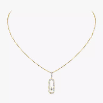 [Ornora Jewelry]Move Uno Diamond Necklace in Rose Gold