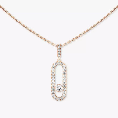 [Ornora Jewelry]Move Uno Diamond Necklace in Rose Gold