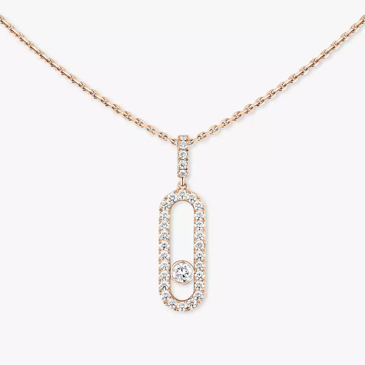 [Ornora Jewelry]Move Uno Diamond Necklace in Rose Gold