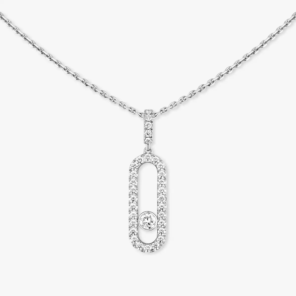 [Ornora Jewelry]Move Uno Diamond Necklace in Rose Gold