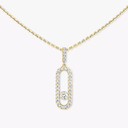 [Ornora Jewelry]Move Uno Diamond Necklace in Rose Gold