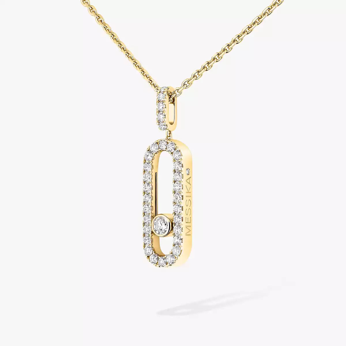 [Ornora Jewelry]Move Uno Diamond Necklace in Rose Gold