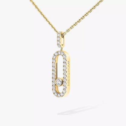 [Ornora Jewelry]Move Uno Diamond Necklace in Rose Gold