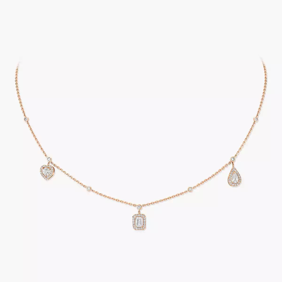 [Ornora Jewelry]My Twin Diamond Necklace in Silver