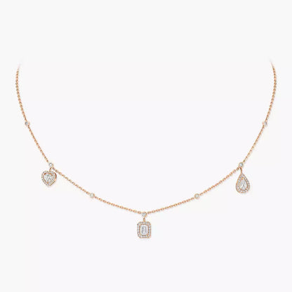 [Ornora Jewelry]My Twin Diamond Necklace in Silver