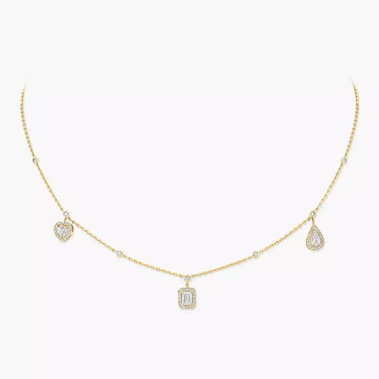 [Ornora Jewelry]My Twin Diamond Necklace in Silver