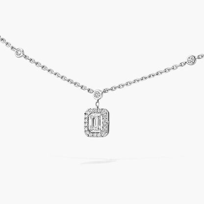 [Ornora Jewelry]My Twin Diamond Necklace in Silver