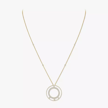 [Ornora Jewelry]Move Romane Long Pave_-Set Diamond Necklace