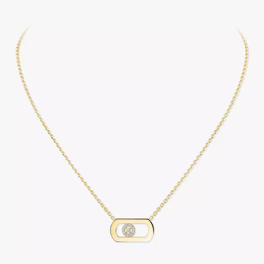 [Ornora Jewelry]So Move Diamond Necklace in Gold