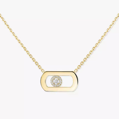 [Ornora Jewelry]So Move Diamond Necklace in Gold