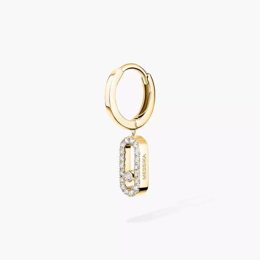 [Ornora Jewelry]Move Uno Single Diamond Hoop Earring