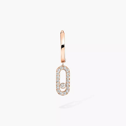 [Ornora Jewelry]Move Uno Single Diamond Hoop Earring