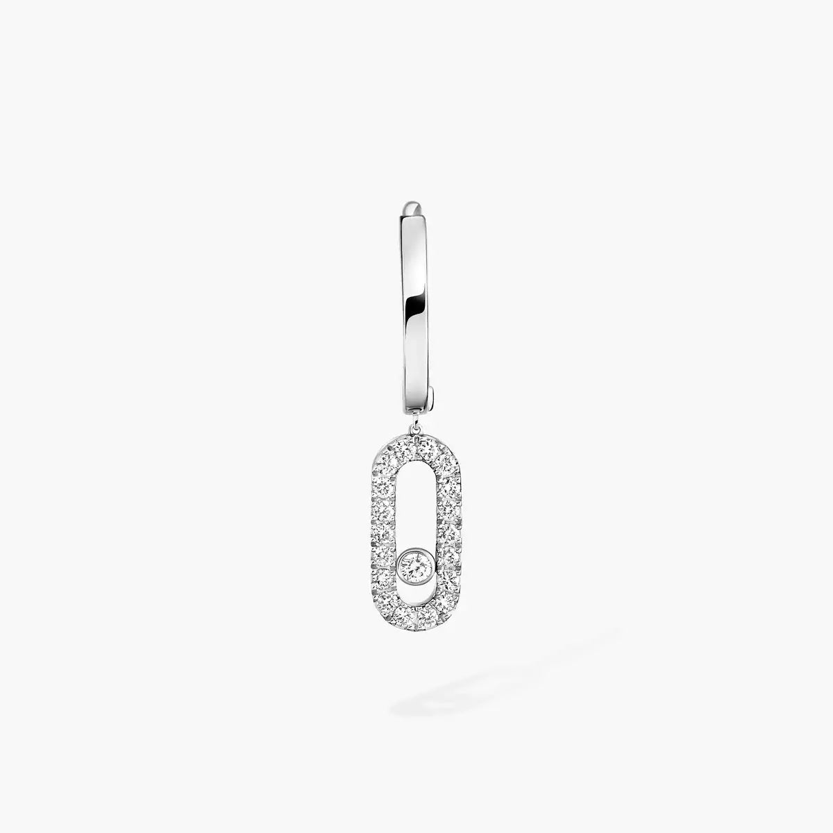 [Ornora Jewelry]Move Uno Single Diamond Hoop Earring
