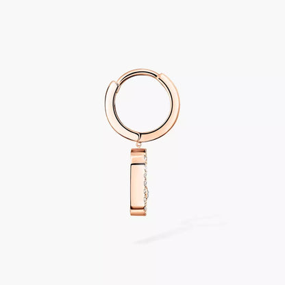 [Ornora Jewelry]Move Uno Single Diamond Hoop Earring