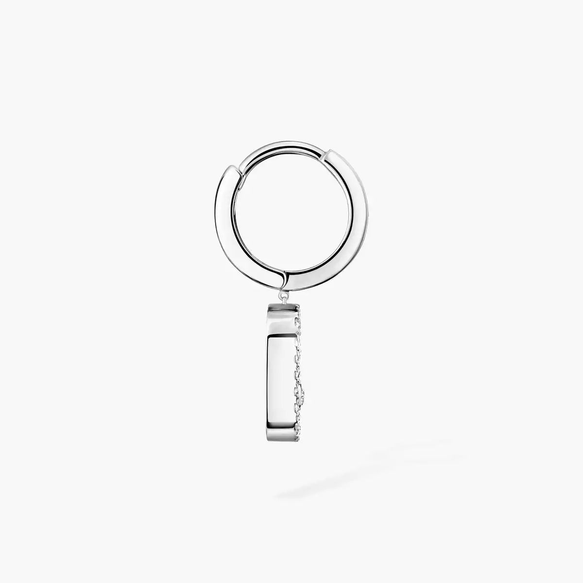 [Ornora Jewelry]Move Uno Single Diamond Hoop Earring