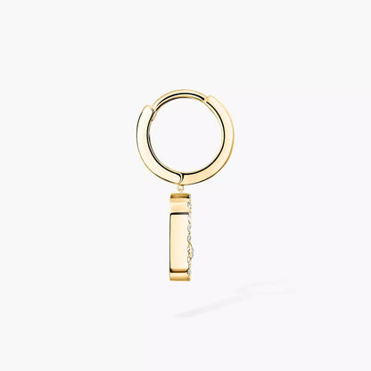 [Ornora Jewelry]Move Uno Single Diamond Hoop Earring