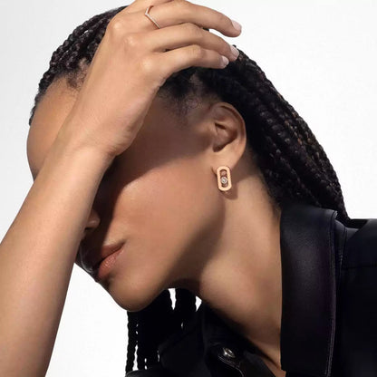 [Ornora Jewelry]So Move Diamond Earrings in Yellow Gold