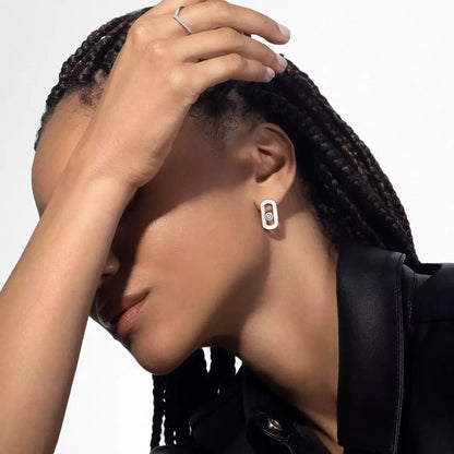 [Ornora Jewelry]So Move Diamond Earrings in Yellow Gold