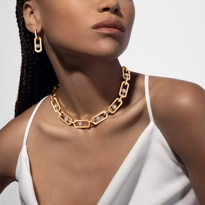 [Ornora Jewelry]So Move XL Diamond Pendant Earrings