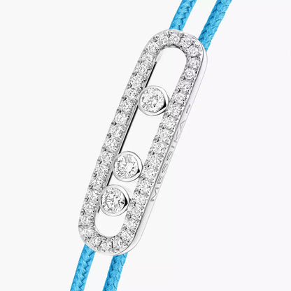 [Ornora Jewelry]MK Care(s) pink cord pavé bracelet