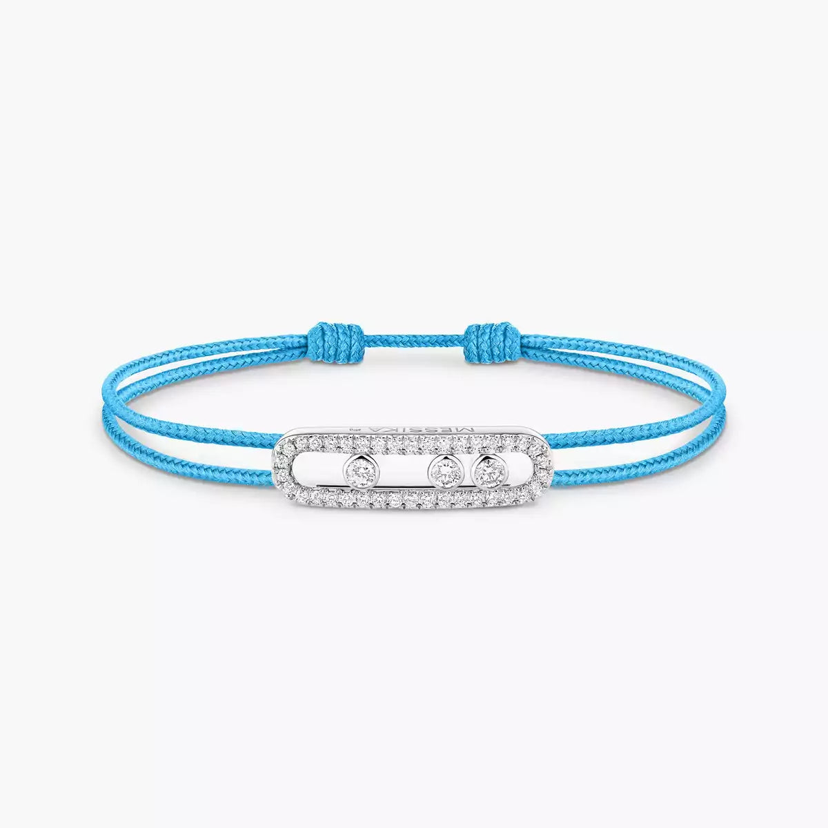 [Ornora Jewelry]MK Care(s) pink cord pavé bracelet