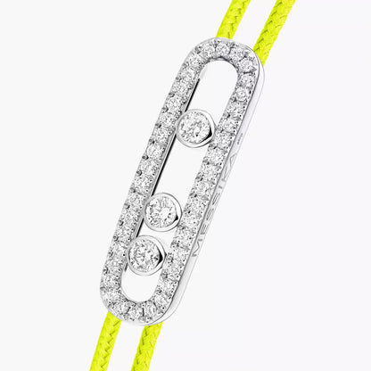[Ornora Jewelry]MK Care(s) pink cord pavé bracelet