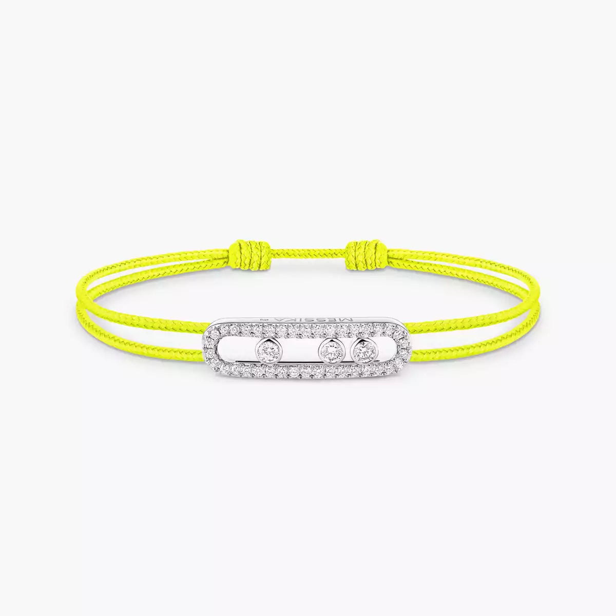 [Ornora Jewelry]MK Care(s) pink cord pavé bracelet