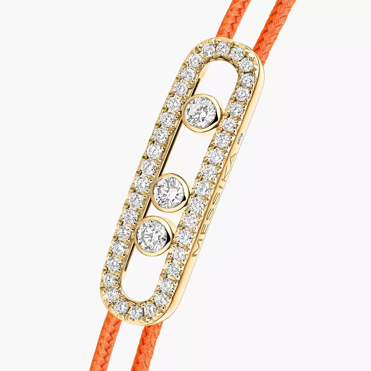 [Ornora Jewelry]MK Care(s) pink cord pavé bracelet