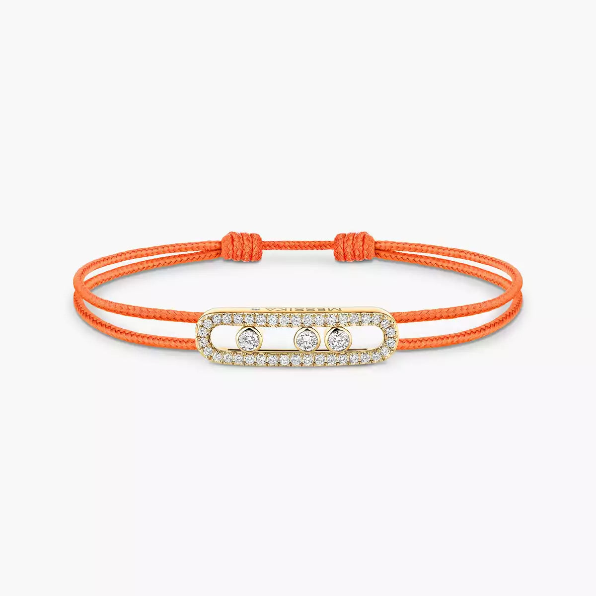 [Ornora Jewelry]MK Care(s) pink cord pavé bracelet