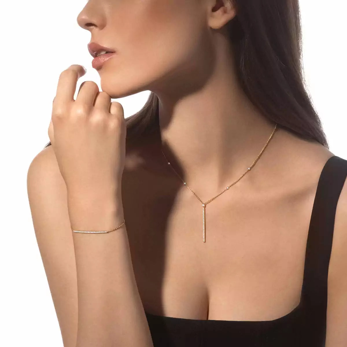 [Ornora Jewelry]Diamond Thin Bangle 0.15ct My Twin Toi & Moi