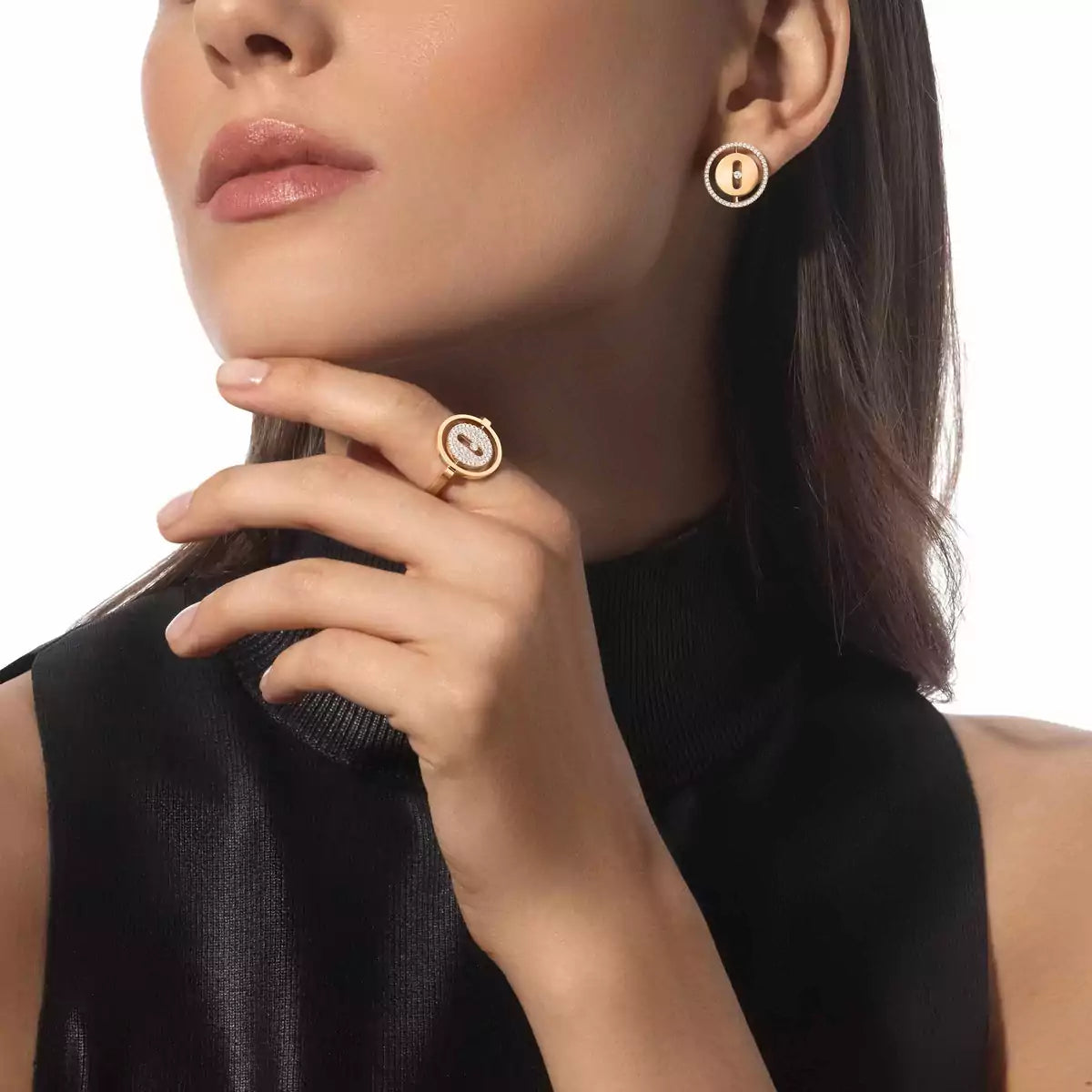 [Ornora Jewelry]Lucky Move Diamond Earrings