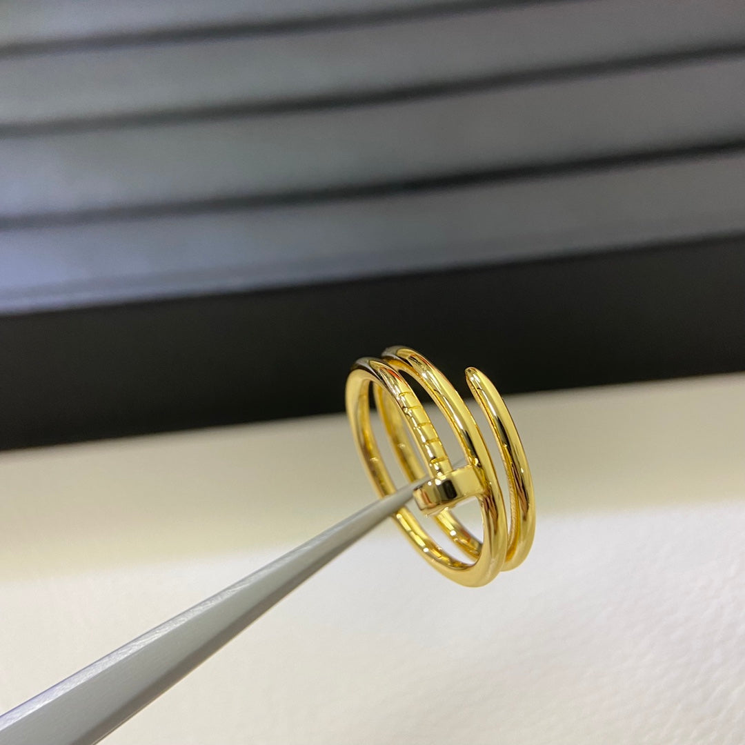[Ornora Jewelry]SMOOTH THREE-BAND NAIL RING