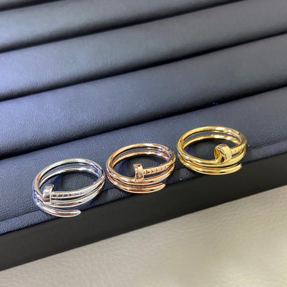 [Ornora Jewelry]SMOOTH THREE-BAND NAIL RING