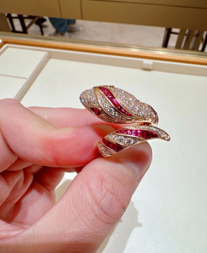 [Ornora Jewelry]BRAND NEW LUXURY RED SNAKE RING