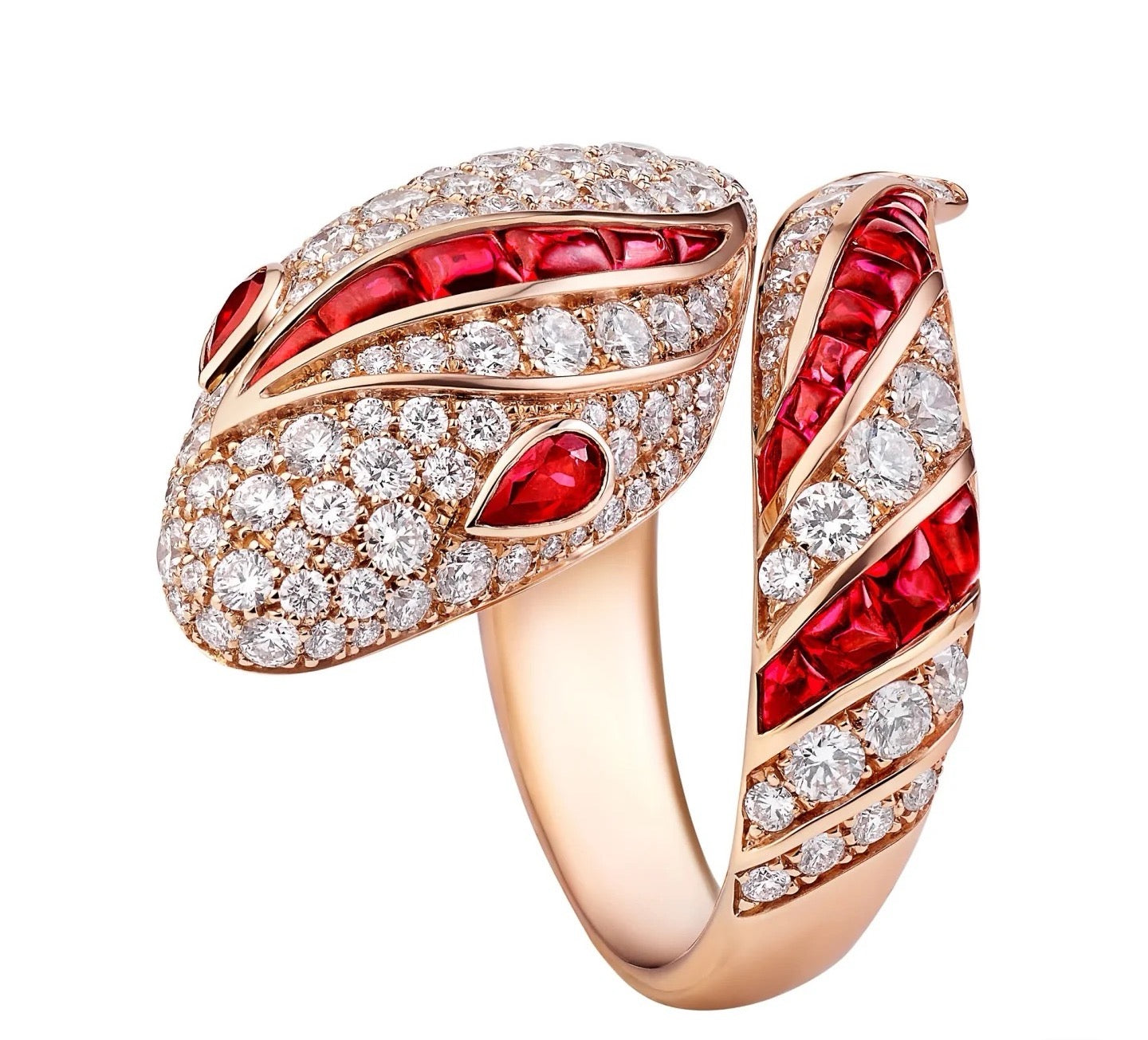 [Ornora Jewelry]BRAND NEW LUXURY RED SNAKE RING