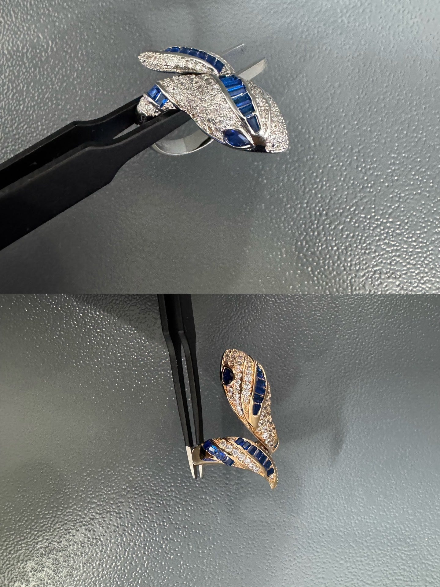 [Ornora Jewelry]BRAND NEW LUXURY BLUE SNAKE RING