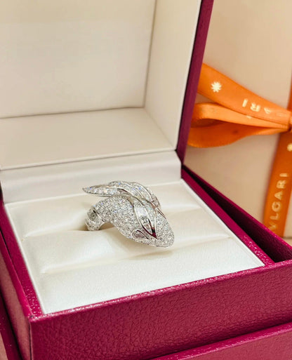 [Ornora Jewelry]BRAND NEW LUXURY SILVER SNAKE RING